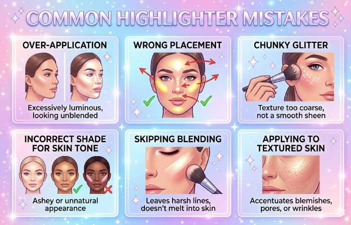 common highlighter mistakes