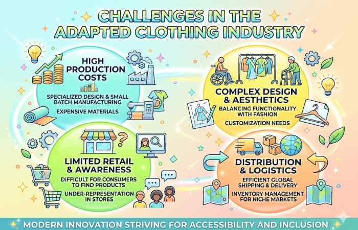 challenges in adapted clothing industry