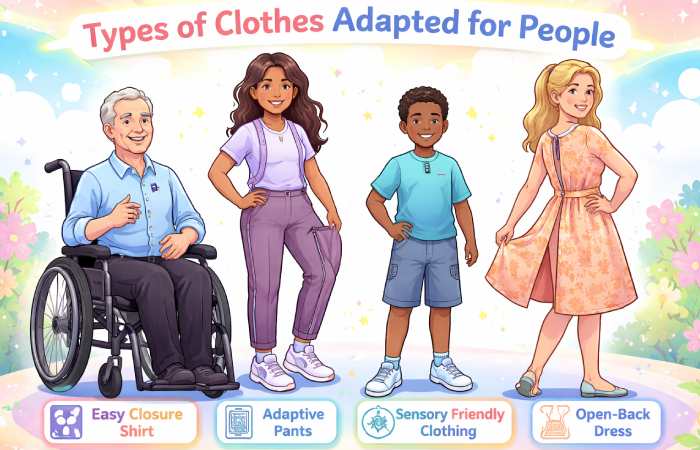 types of clothes adapted for people
