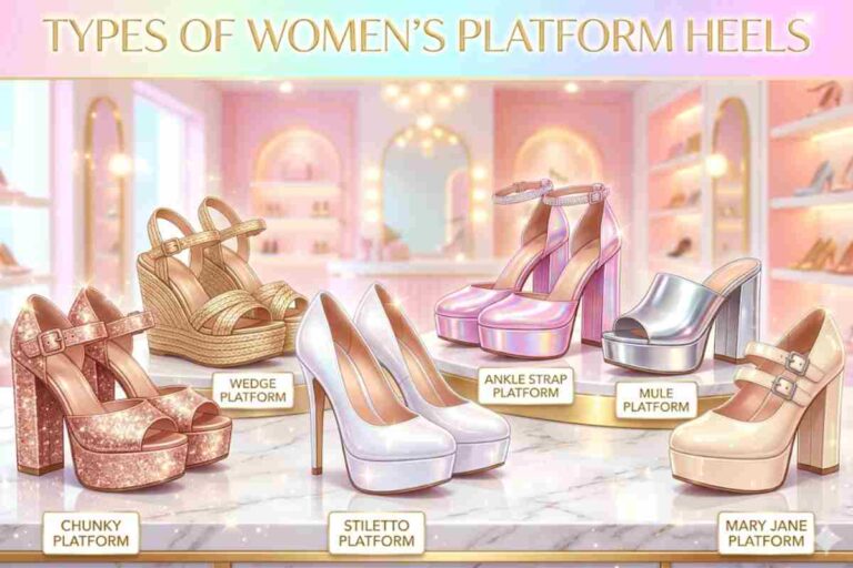 types of women's platform heels
