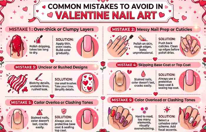 avoid in valentine nail art