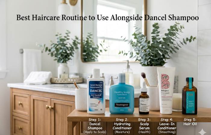 best haircare routine to use alongside dancel shampoo