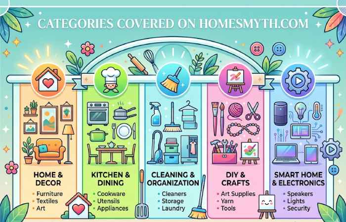 categories covered on homesmyth com